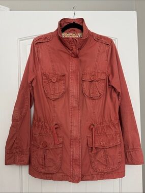 Mossimo Supply Co. Coral/Rust-Red Utility Jacket size XL